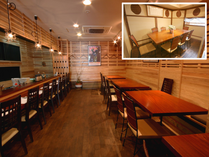 落ち着いた店内