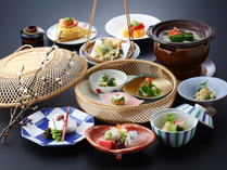 季節の食材を使った会席料理