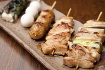 地鶏の炭火焼各種